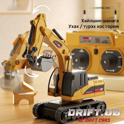 1/64 Mini RC Excavator & Dump Truck Toy Багц