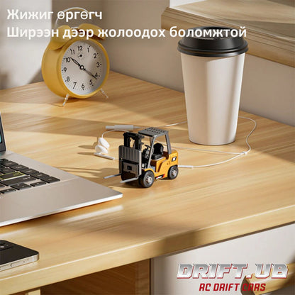 1/64 Mini RC Excavator & Dump Truck Toy Багц